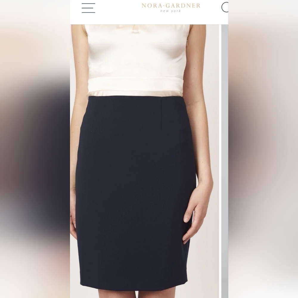 Nora Gardner black Chelsea pencil mini skirt small